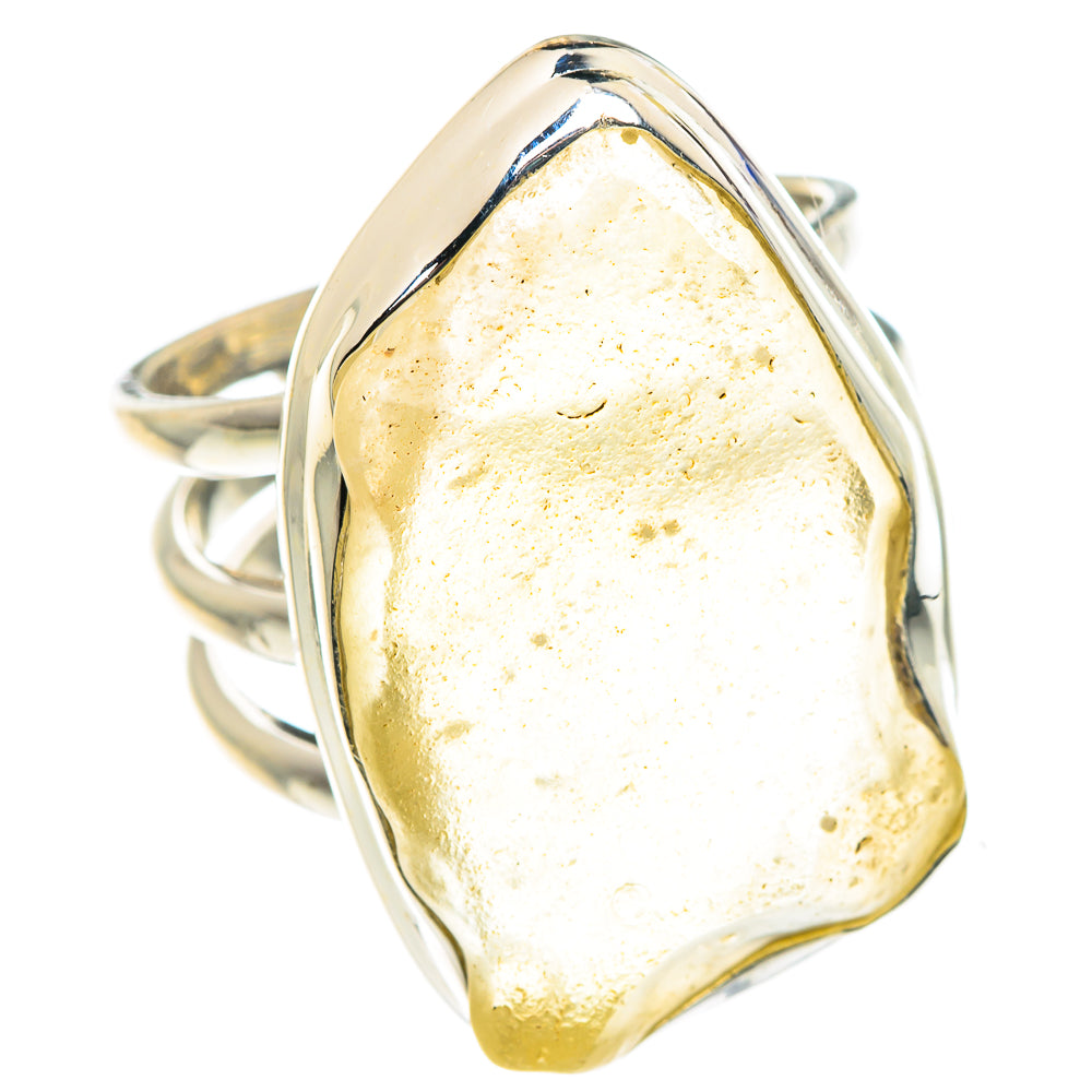 Libyan Desert Glass Rings handcrafted by Anasilvercos - RING88017
