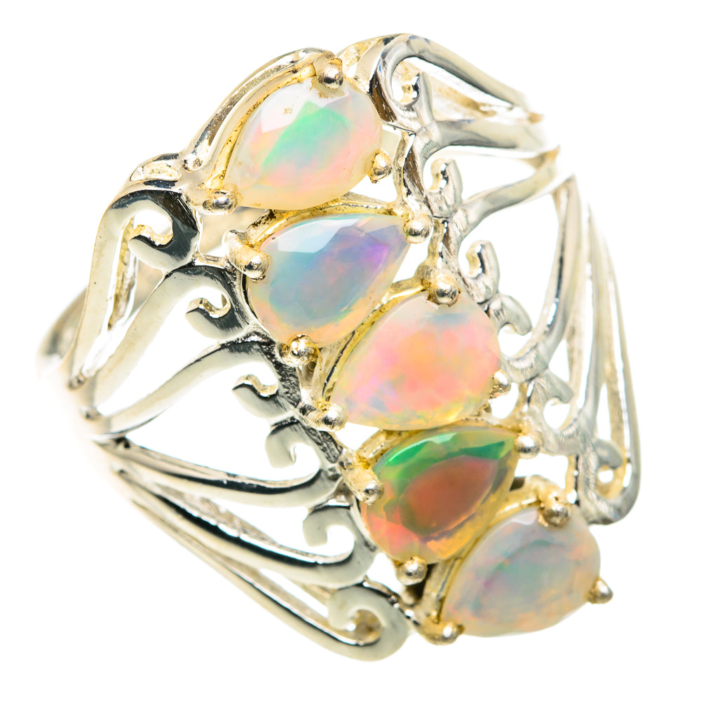 Ethiopian Opal Rings handcrafted by Anasilvercos - RING88030