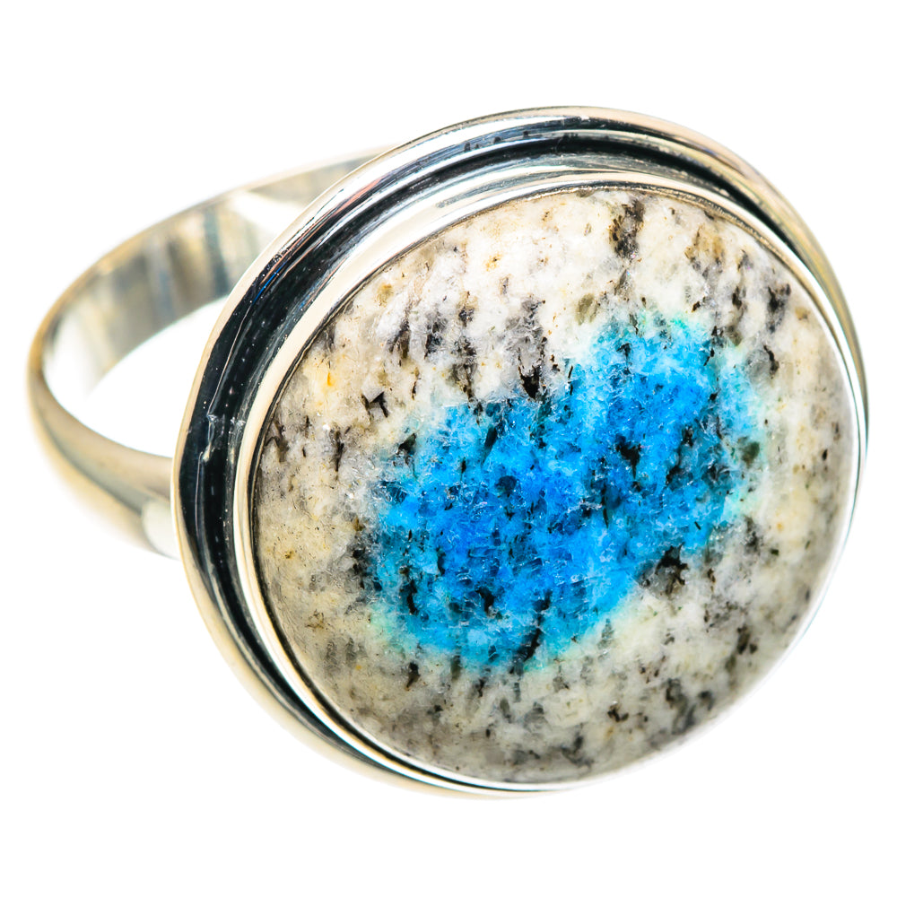 K2 Blue Azurite Rings handcrafted by Anasilvercos - RING88036 - Photo 2