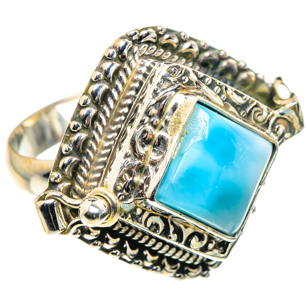 Larimar Rings handcrafted by Anasilvercos - RING88037