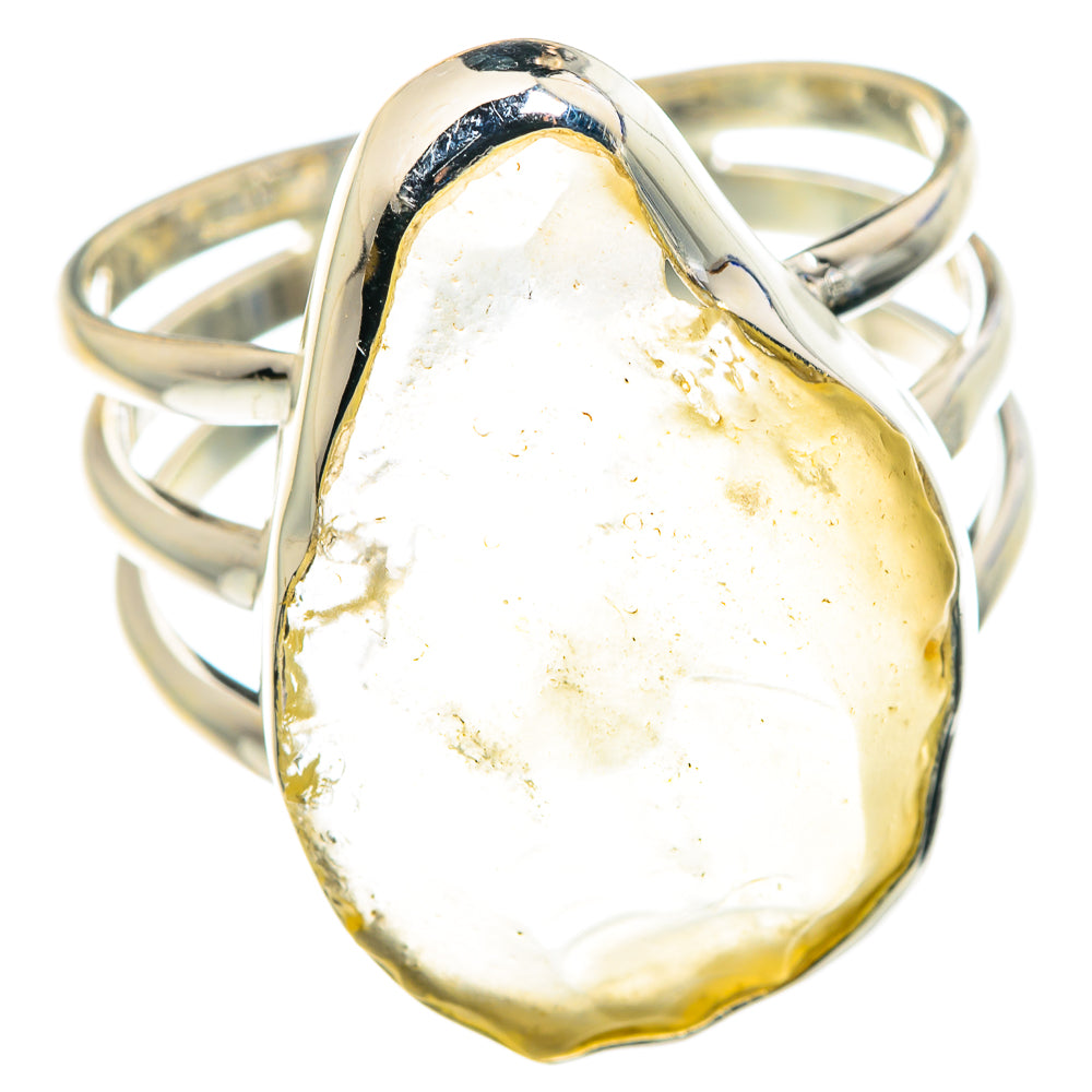 Libyan Desert Glass Rings handcrafted by Anasilvercos - RING88044