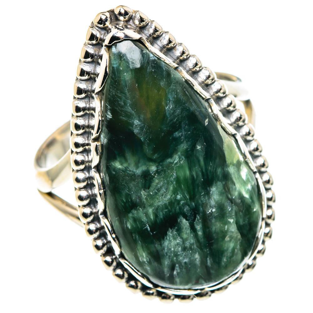 Seraphinite Rings handcrafted by Anasilvercos - RING88071