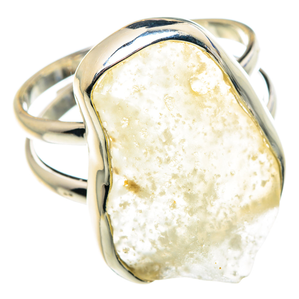Libyan Desert Glass Rings handcrafted by Anasilvercos - RING88079