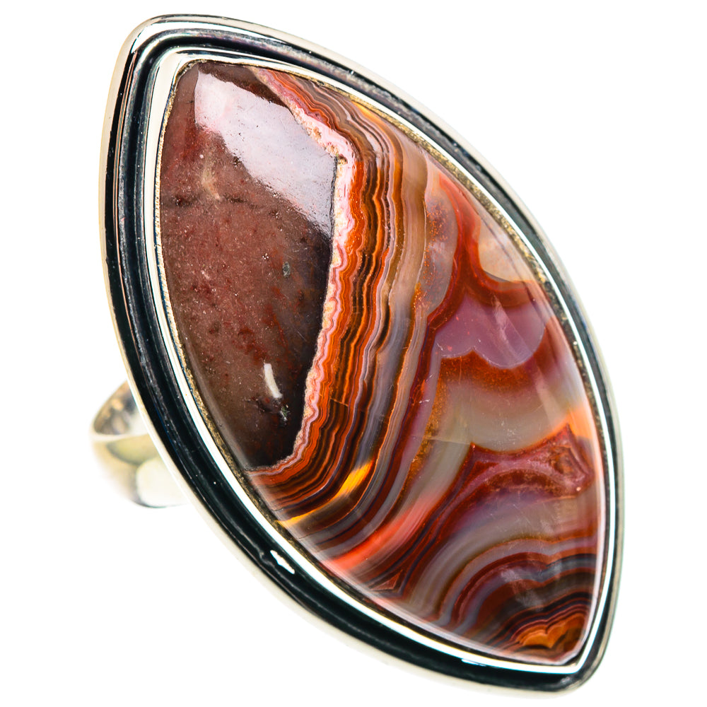 Crazy Lace Agate Rings handcrafted by Anasilvercos - RING88103