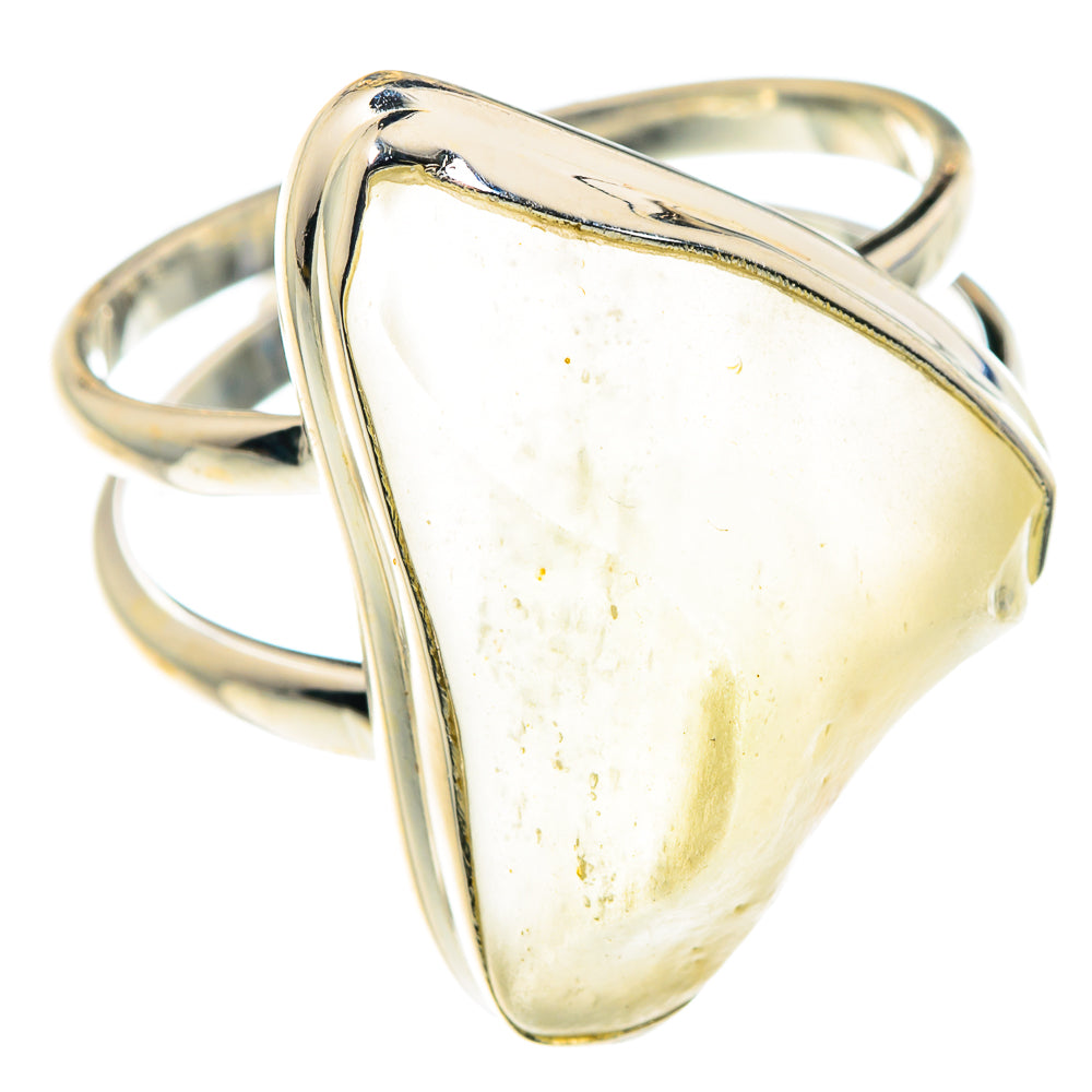 Libyan Desert Glass Rings handcrafted by Anasilvercos - RING88109