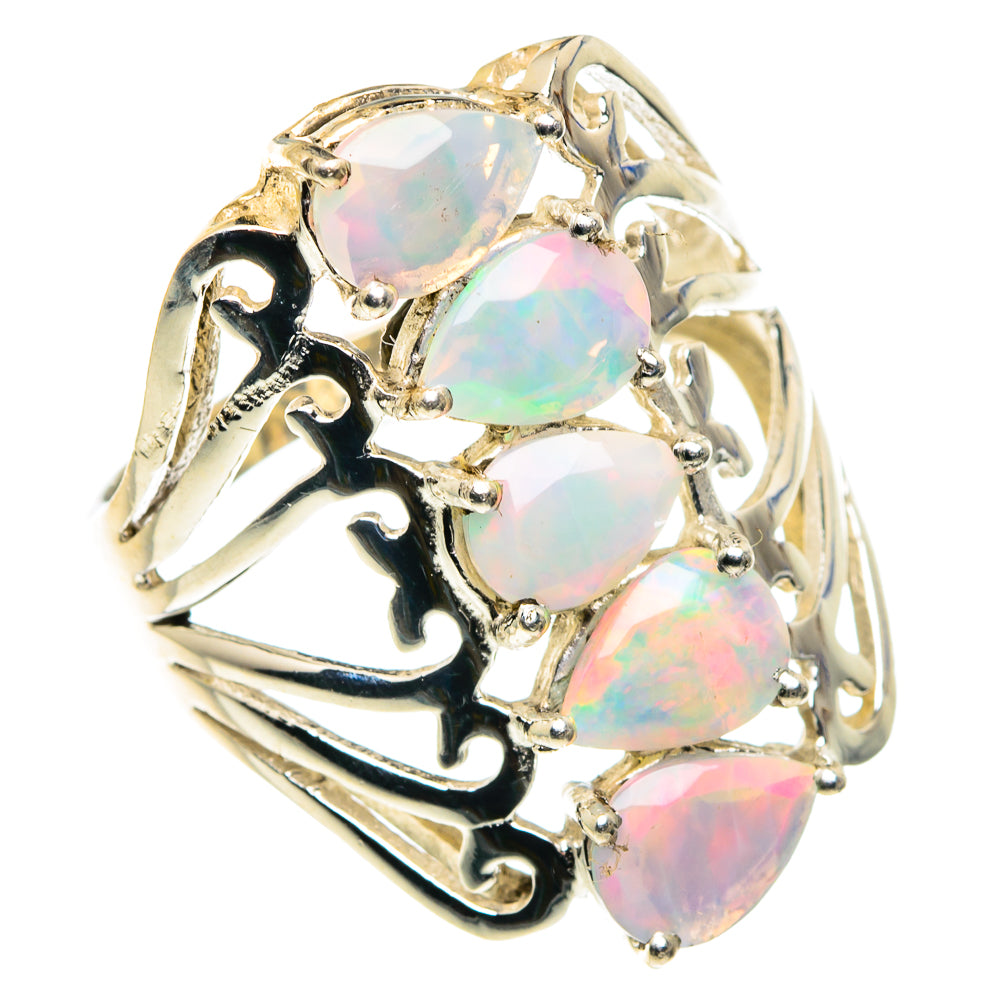 Ethiopian Opal Rings handcrafted by Anasilvercos - RING88116