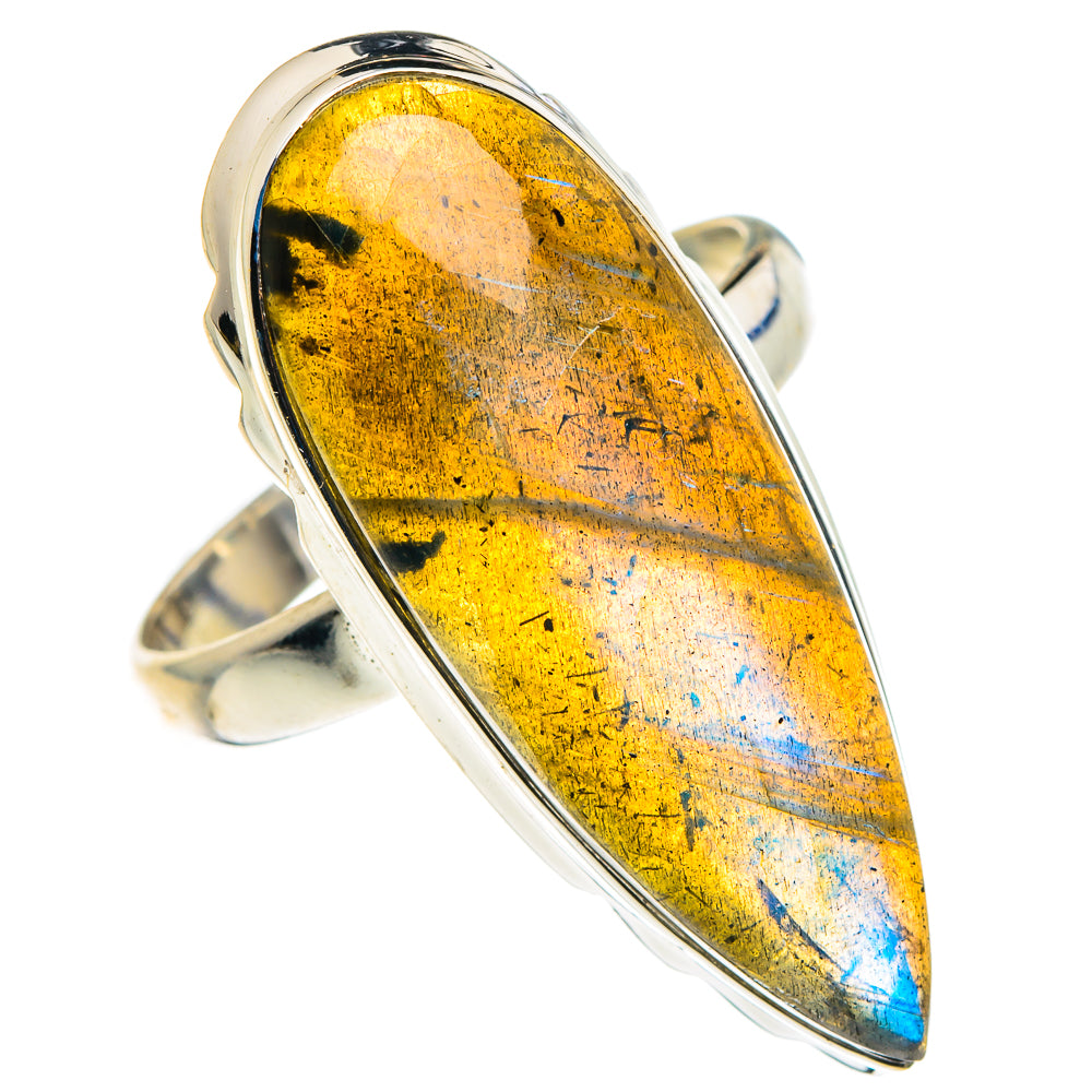 Labradorite Rings handcrafted by Anasilvercos - RING88118