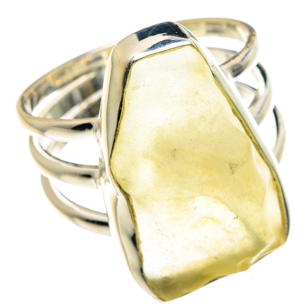 Libyan Desert Glass Rings handcrafted by Anasilvercos - RING88128