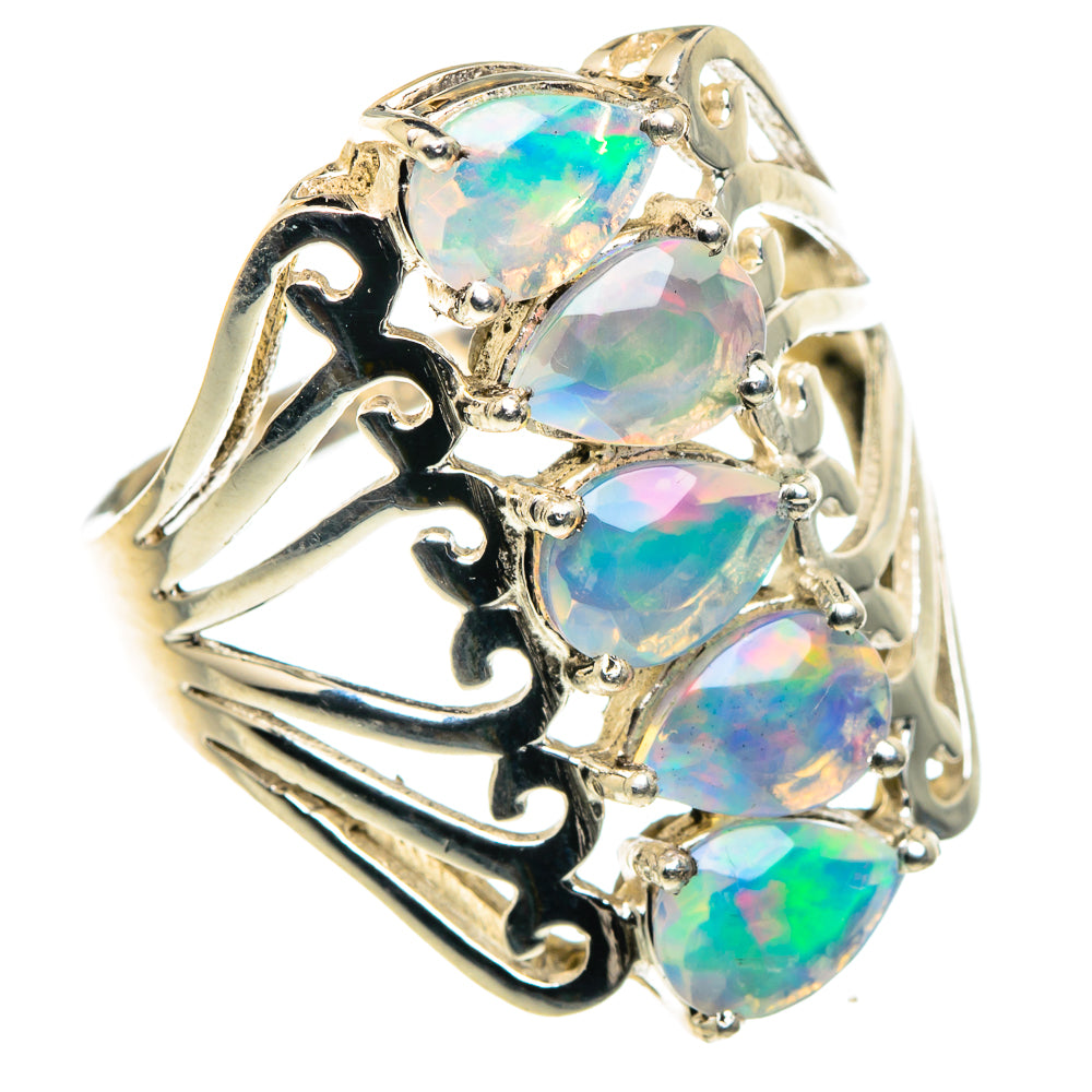 Ethiopian Opal Rings handcrafted by Anasilvercos - RING88130
