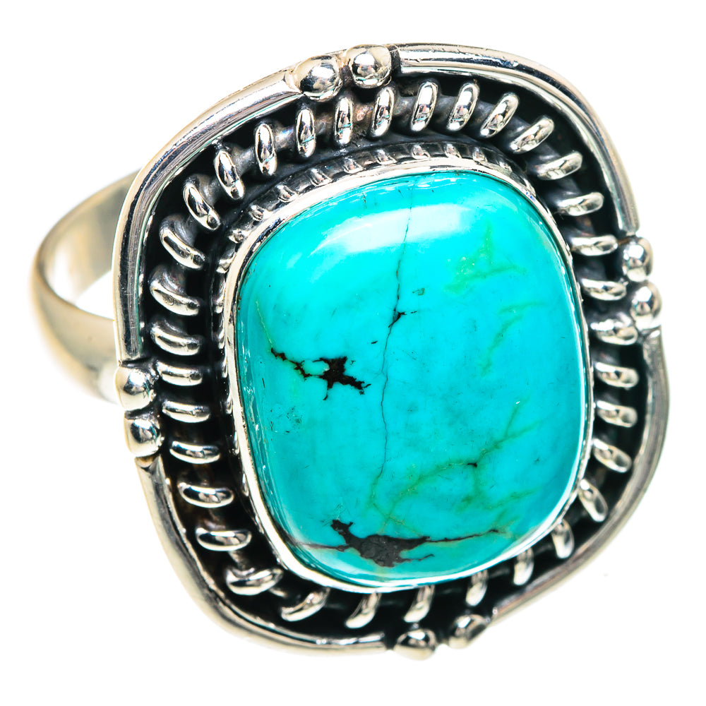 Tibetan Turquoise Rings handcrafted by Anasilvercos - RING88132