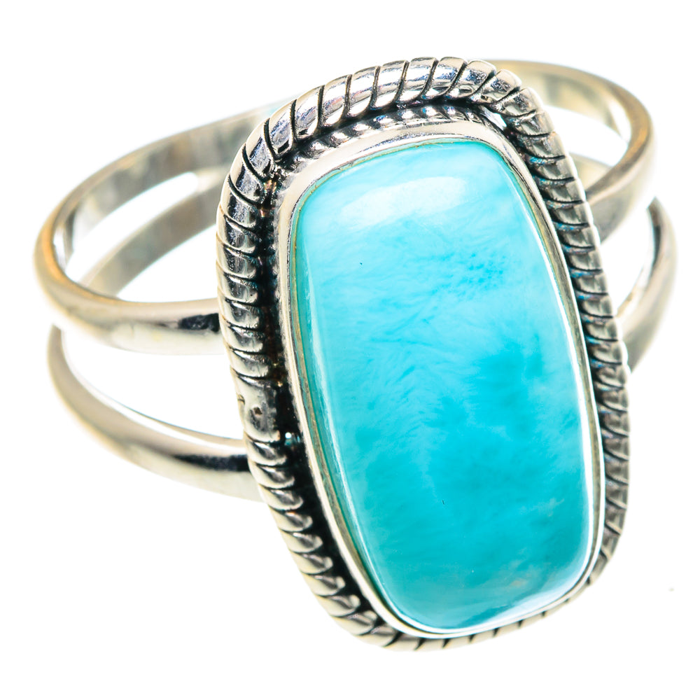 Larimar Rings handcrafted by Anasilvercos - RING88138