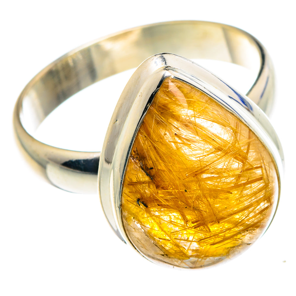 Rutilated Quartz Rings handcrafted by Anasilvercos - RING88154