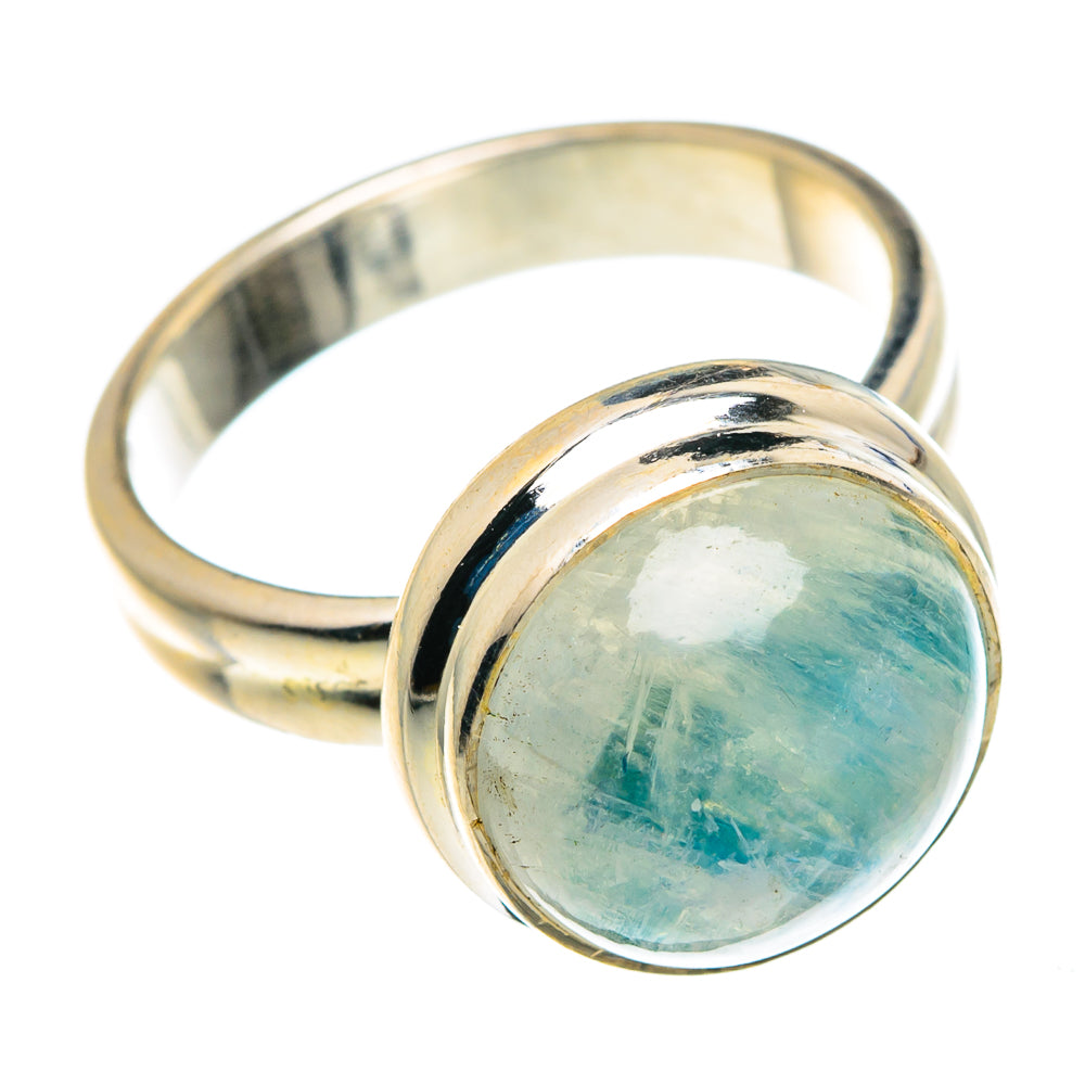 Rainbow Moonstone Rings handcrafted by Anasilvercos - RING88171