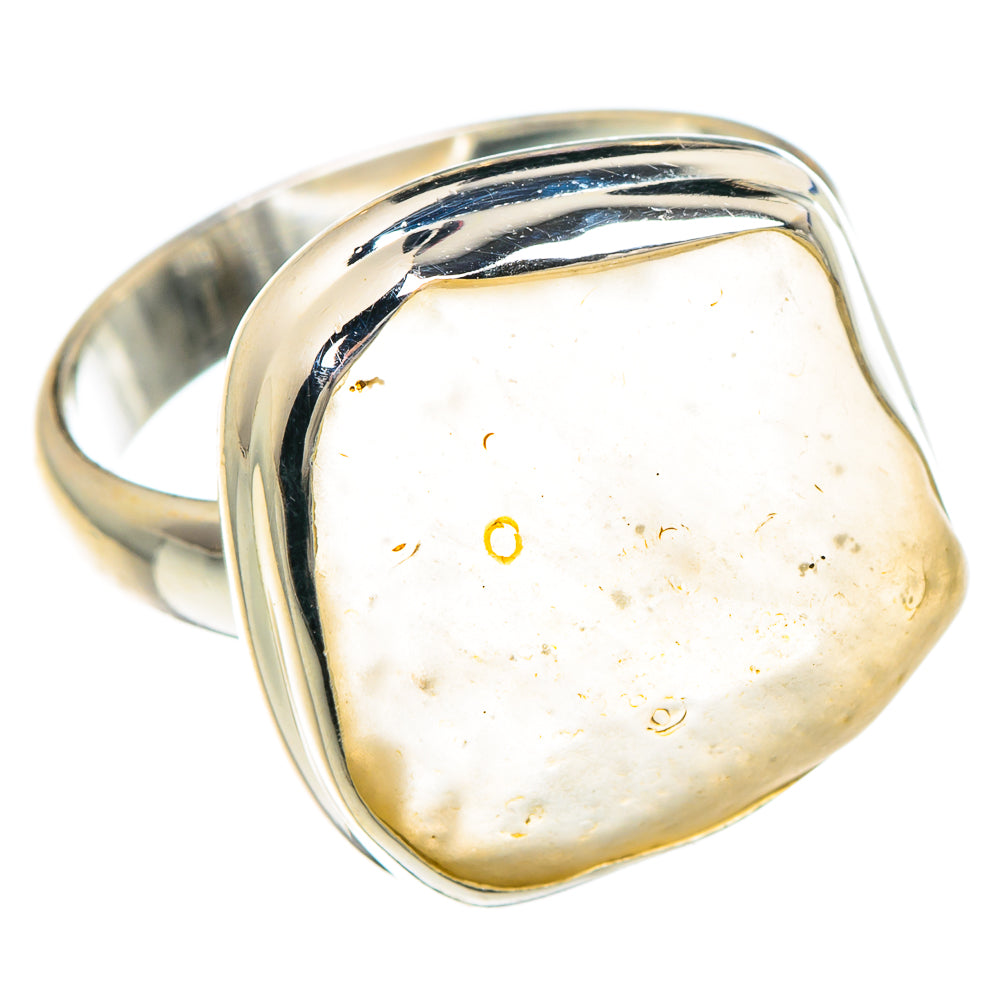 Libyan Desert Glass Rings handcrafted by Anasilvercos - RING88176