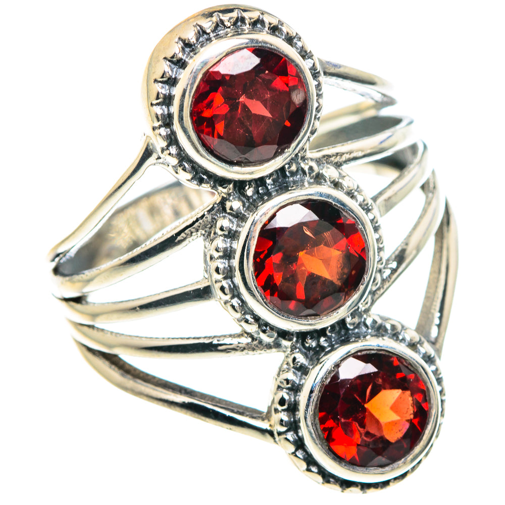Garnet Rings handcrafted by Anasilvercos - RING88181