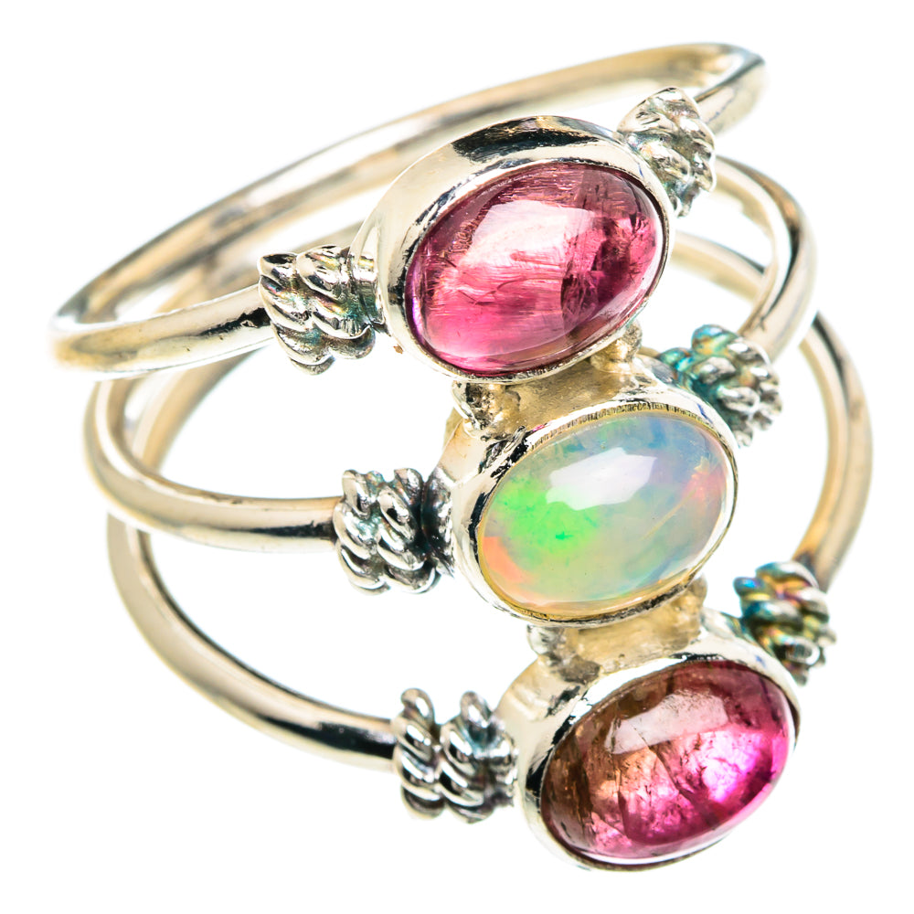 Ethiopian Opal Rings handcrafted by Anasilvercos - RING88193