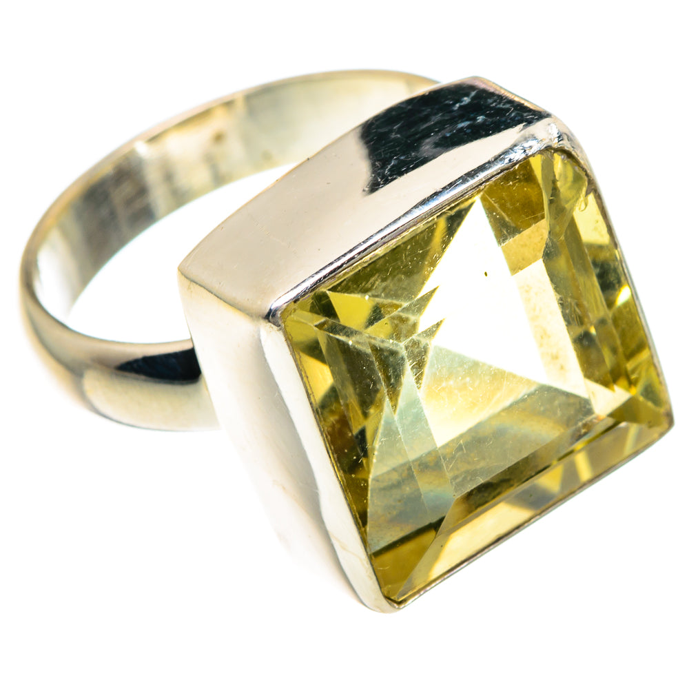 Lemon Quartz Rings handcrafted by Anasilvercos - RING88194