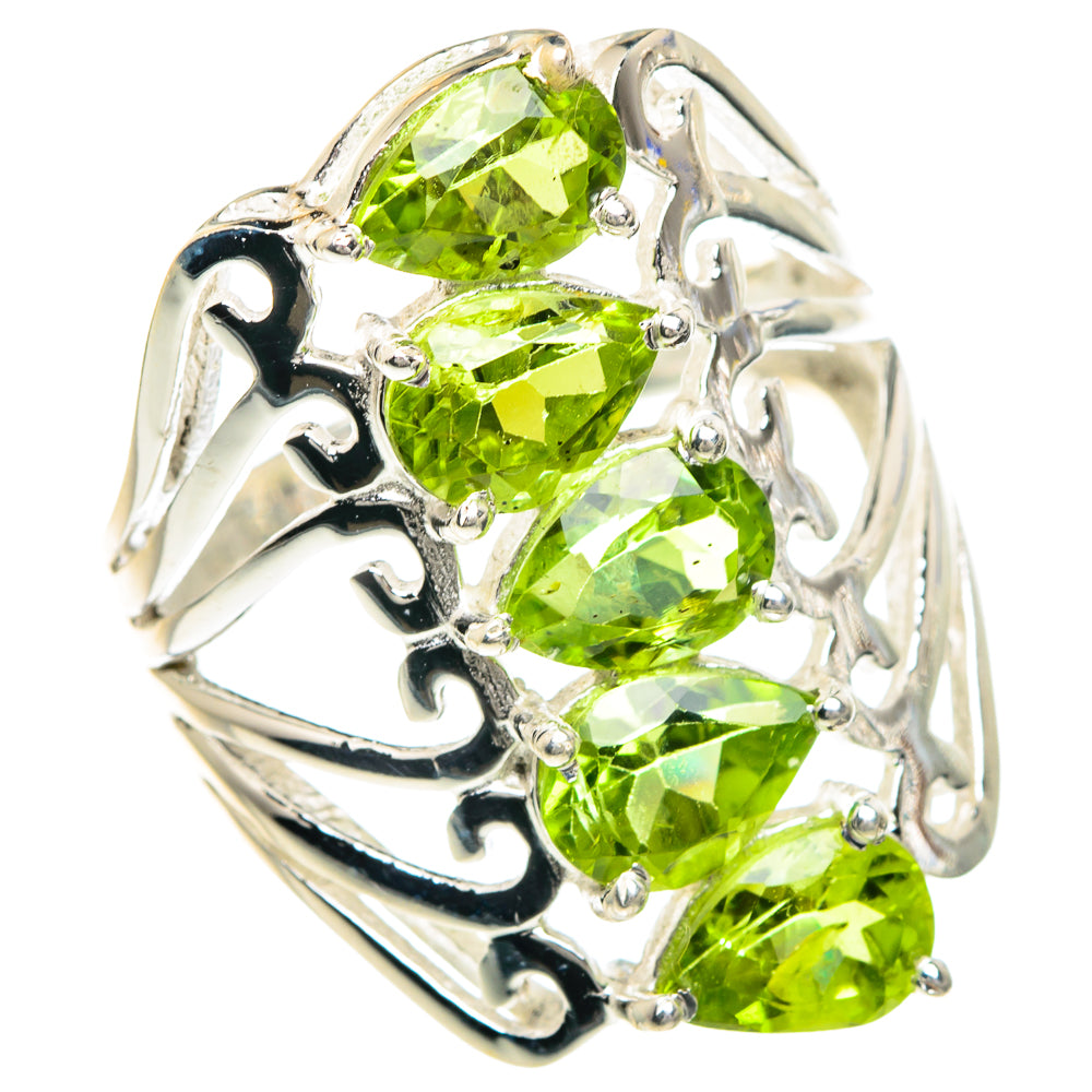 Peridot Rings handcrafted by Anasilvercos - RING88206