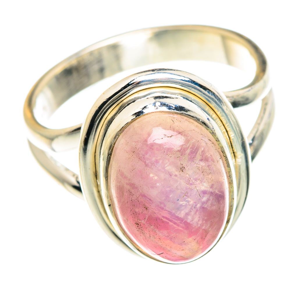 Pink Moonstone Rings handcrafted by Anasilvercos - RING88213
