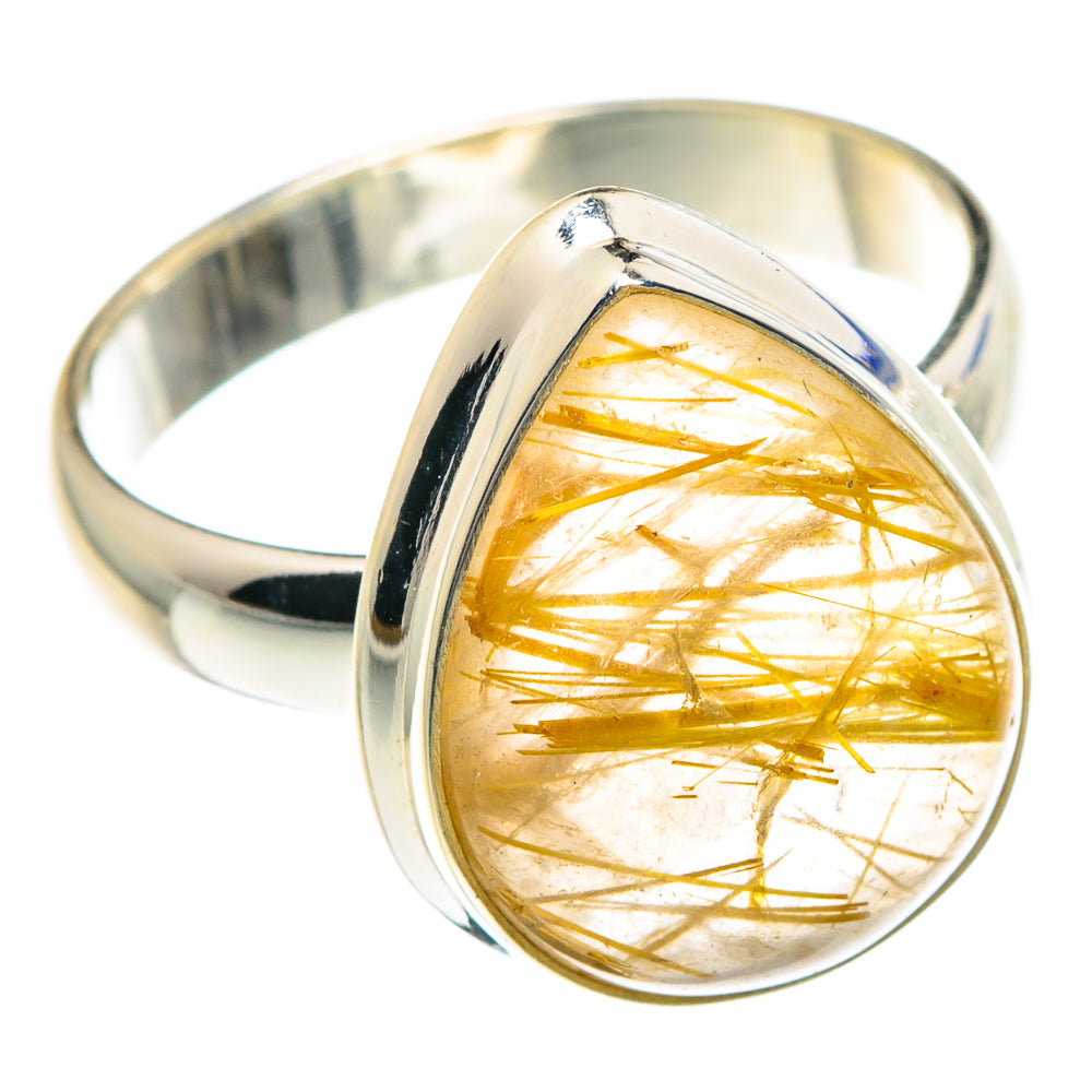 Rutilated Quartz Rings handcrafted by Anasilvercos - RING88217