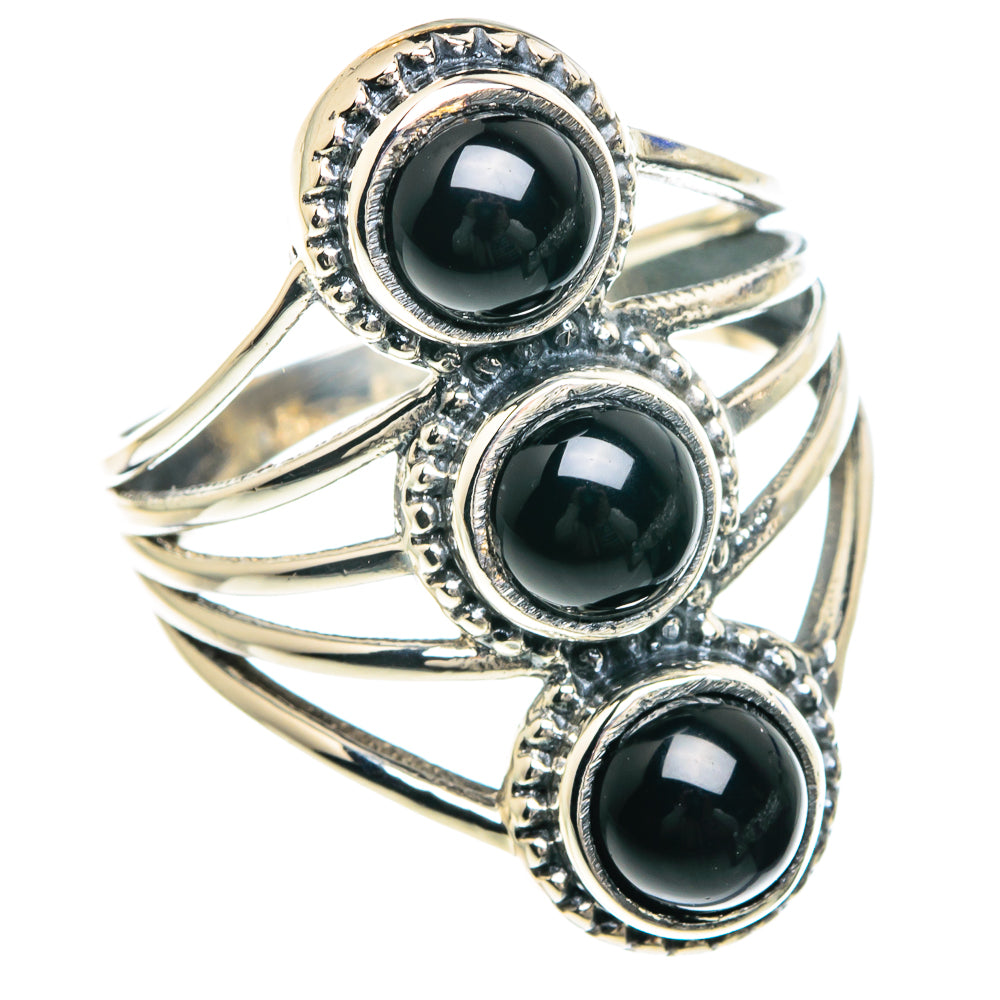 Black Onyx Rings handcrafted by Anasilvercos - RING88219