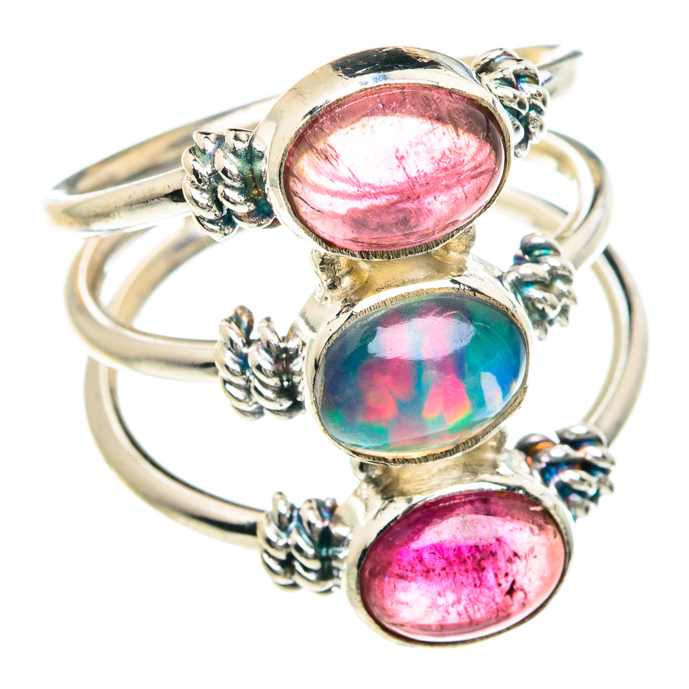 Ethiopian Opal Rings handcrafted by Anasilvercos - RING88222
