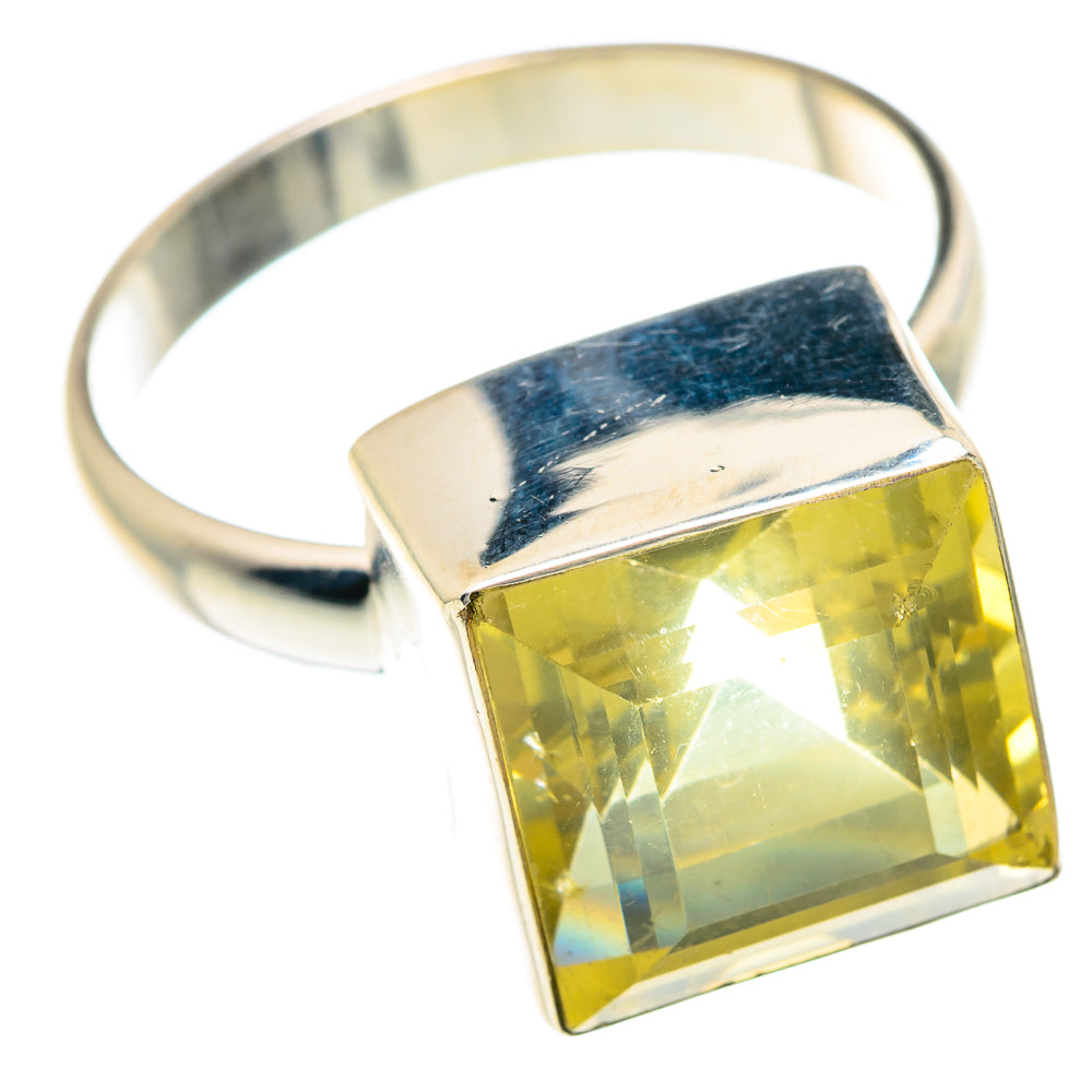 Lemon Quartz Rings handcrafted by Anasilvercos - RING88223