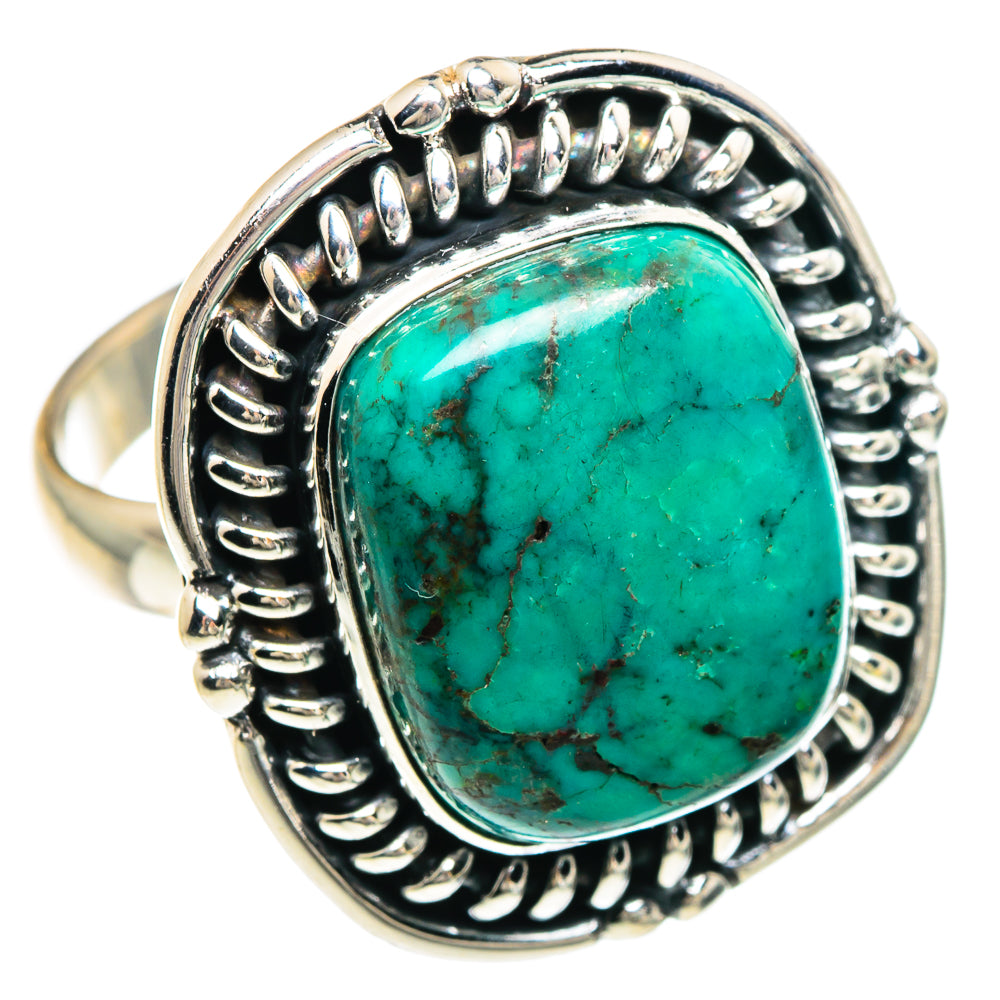 Tibetan Turquoise Rings handcrafted by Anasilvercos - RING88235