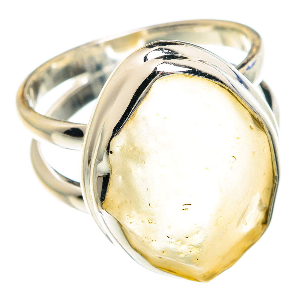 Libyan Desert Glass Rings handcrafted by Anasilvercos - RING88240