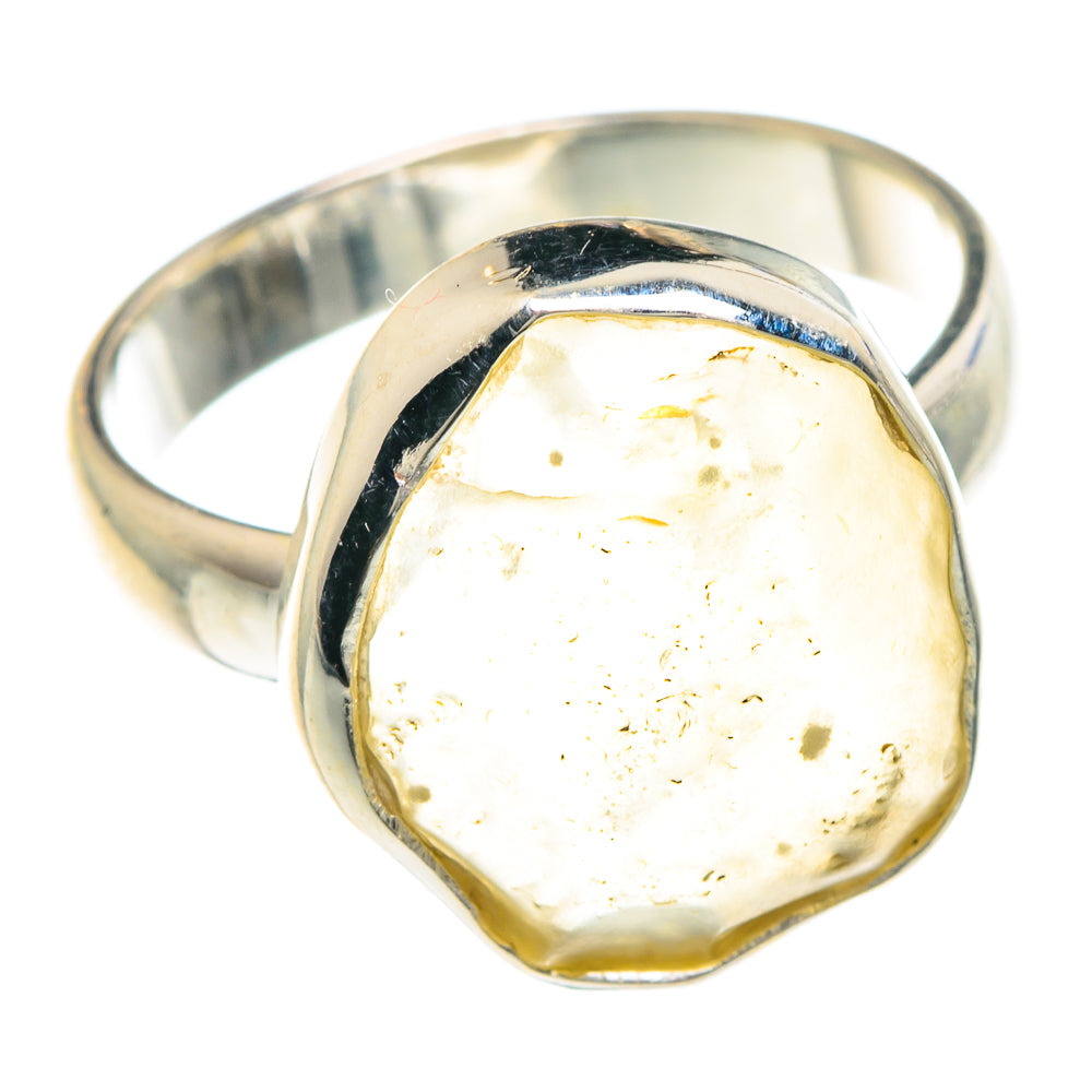 Libyan Desert Glass Rings handcrafted by Anasilvercos - RING88241