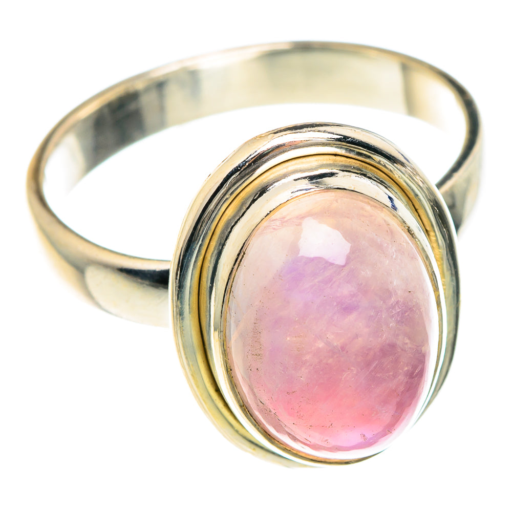 Pink Moonstone Rings handcrafted by Anasilvercos - RING88244