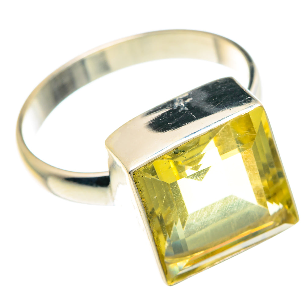 Lemon Quartz Rings handcrafted by Anasilvercos - RING88253 - Photo 2