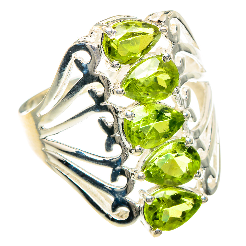 Peridot Rings handcrafted by Anasilvercos - RING88266