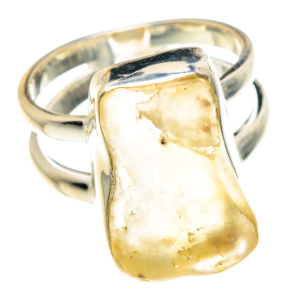 Libyan Desert Glass Rings handcrafted by Anasilvercos - RING88268