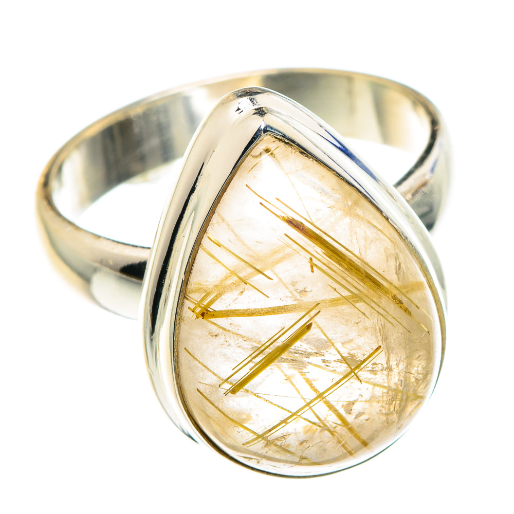 Rutilated Quartz Rings handcrafted by Anasilvercos - RING88274