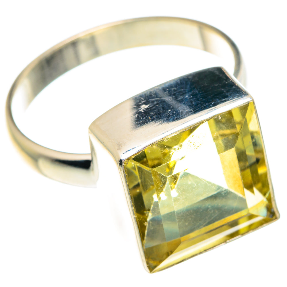 Lemon Quartz Rings handcrafted by Anasilvercos - RING88282