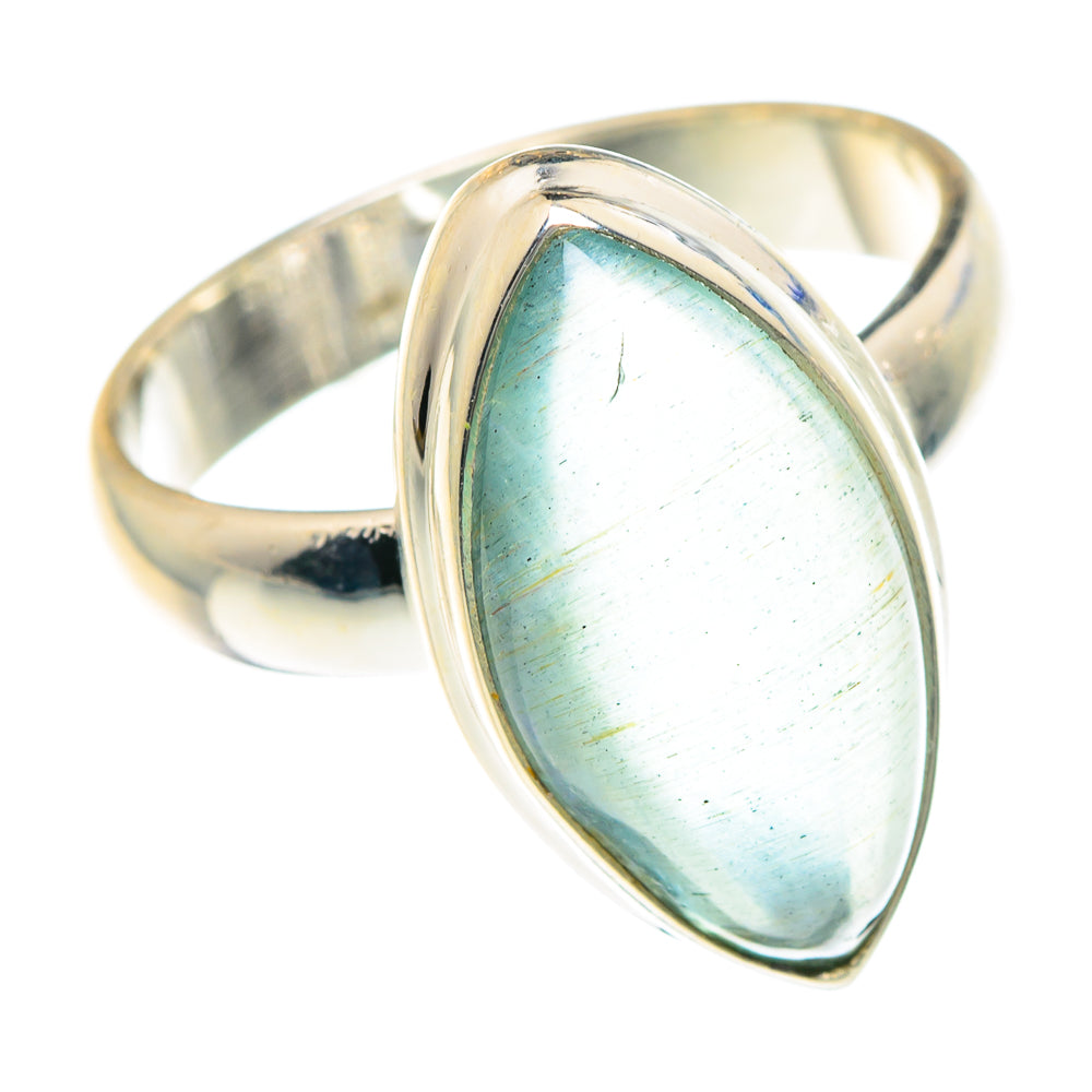 Aqua Chalcedony Rings handcrafted by Anasilvercos - RING88286