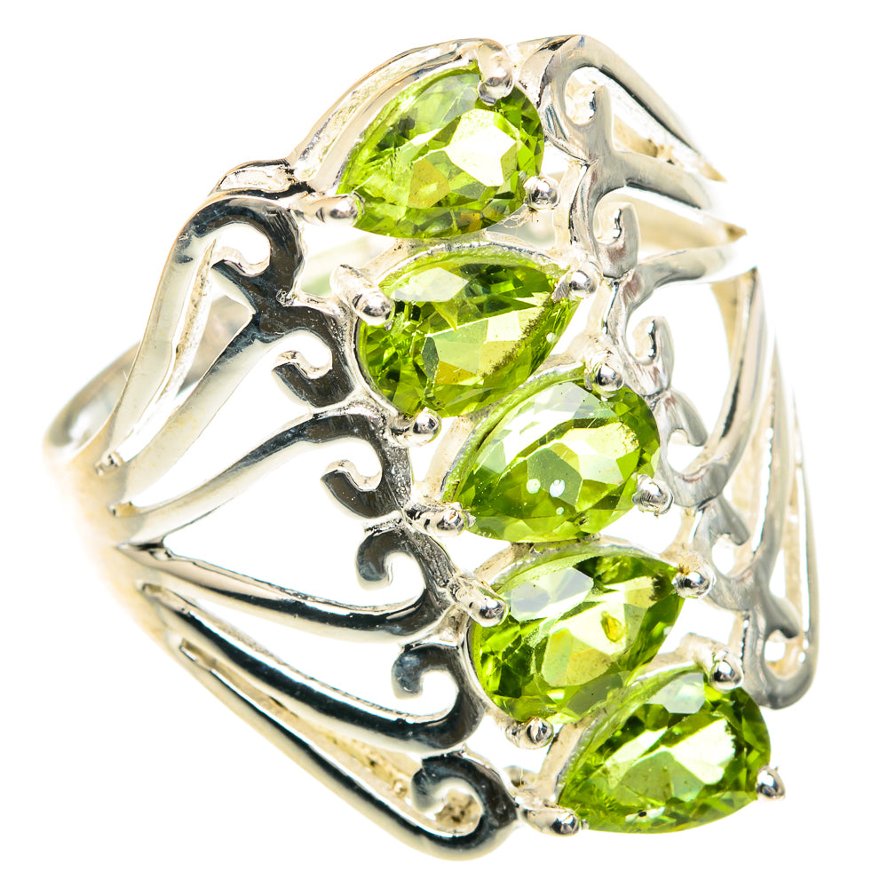 Peridot Rings handcrafted by Anasilvercos - RING88295