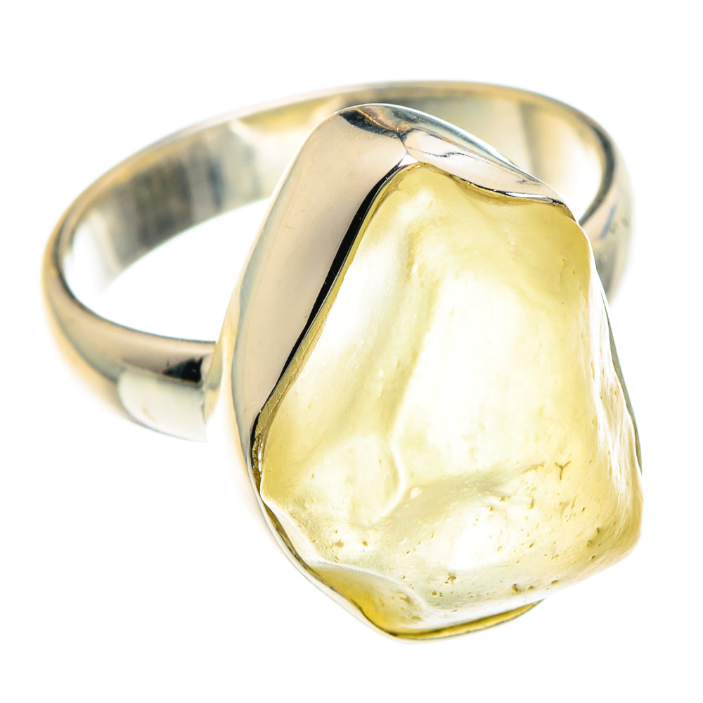 Libyan Desert Glass Rings handcrafted by Anasilvercos - RING88299
