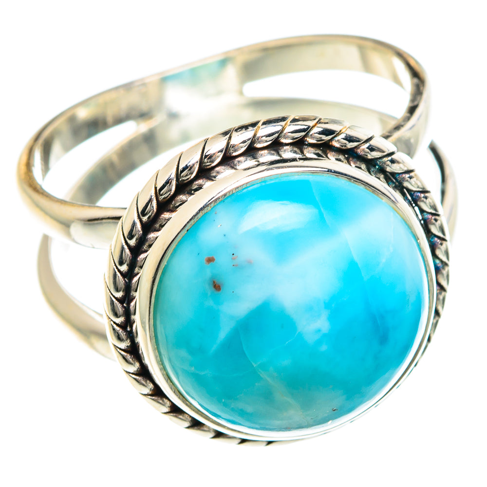 Larimar Rings handcrafted by Anasilvercos - RING88314