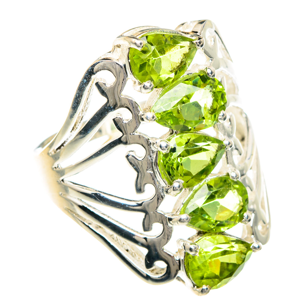 Peridot Rings handcrafted by Anasilvercos - RING88319