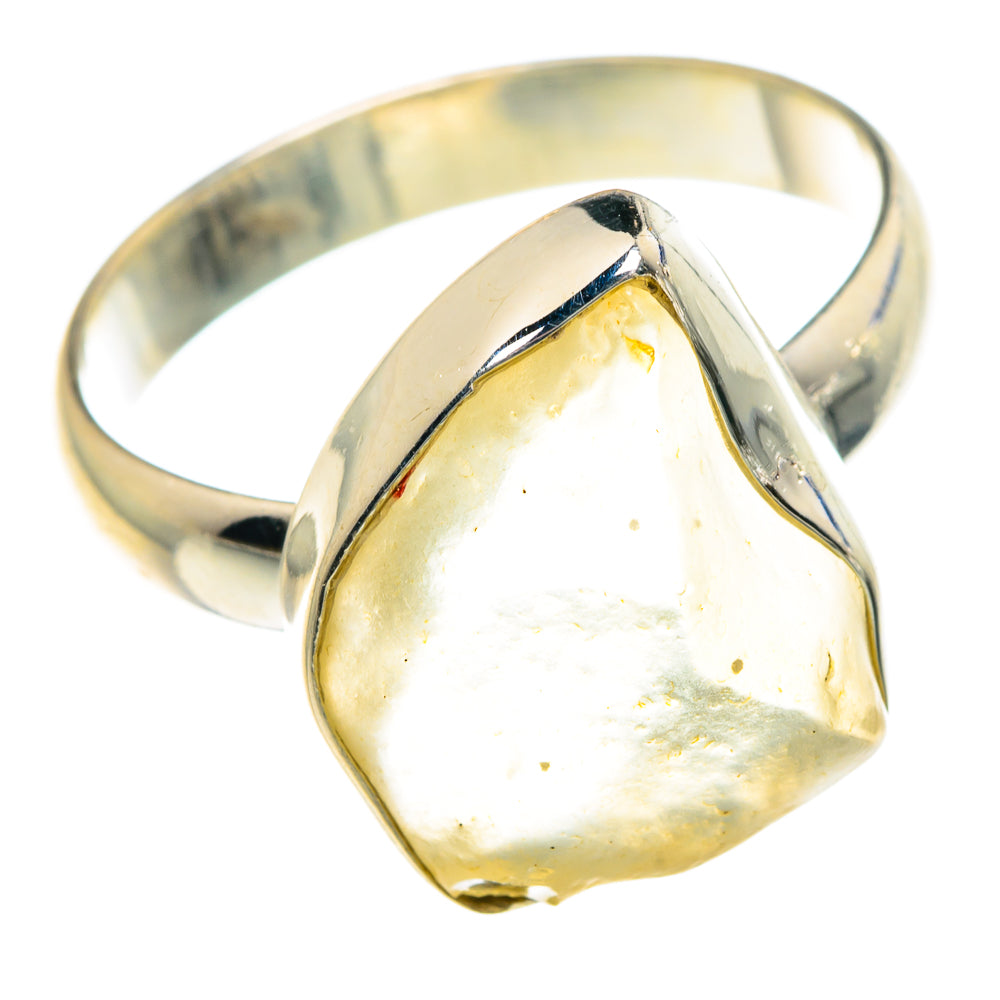 Libyan Desert Glass Rings handcrafted by Anasilvercos - RING88321