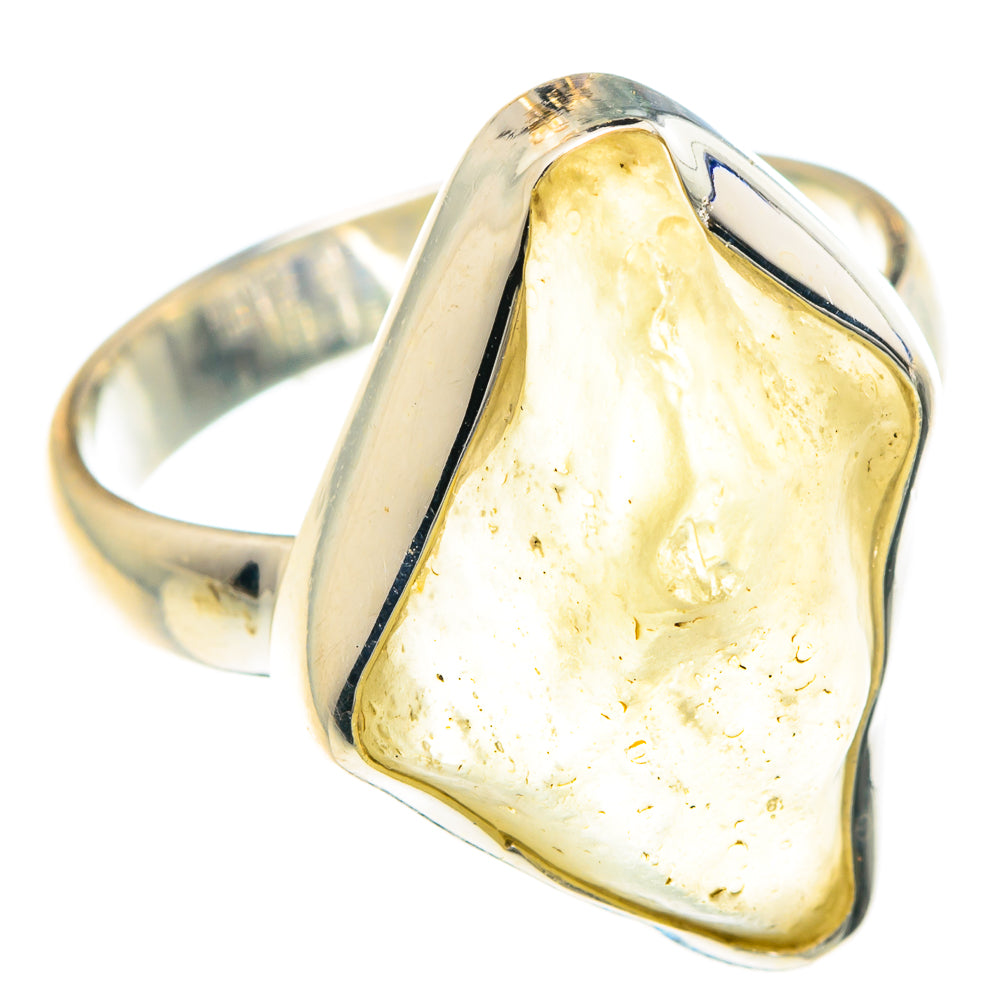 Libyan Desert Glass Rings handcrafted by Anasilvercos - RING88322 - Photo 2
