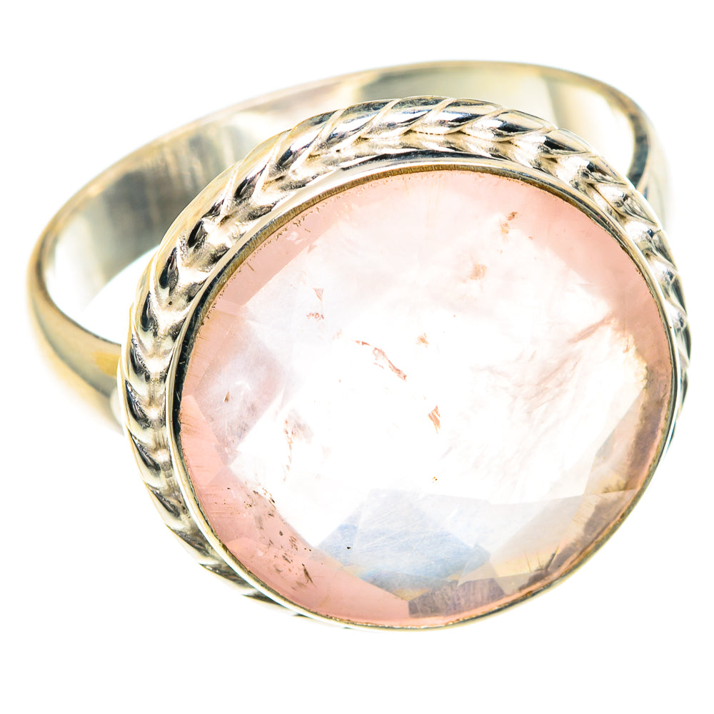 Rose Quartz Rings handcrafted by Anasilvercos - RING88324