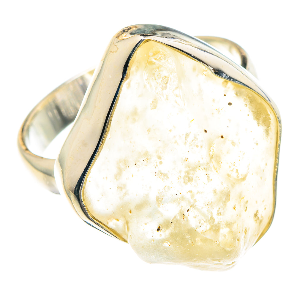 Libyan Desert Glass Rings handcrafted by Anasilvercos - RING88348 - Photo 2