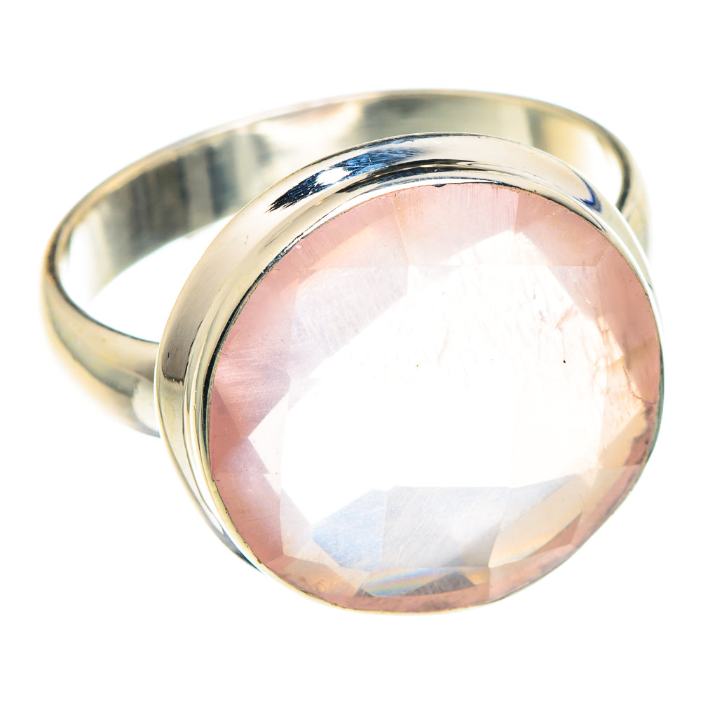 Rose Quartz Rings handcrafted by Anasilvercos - RING88352