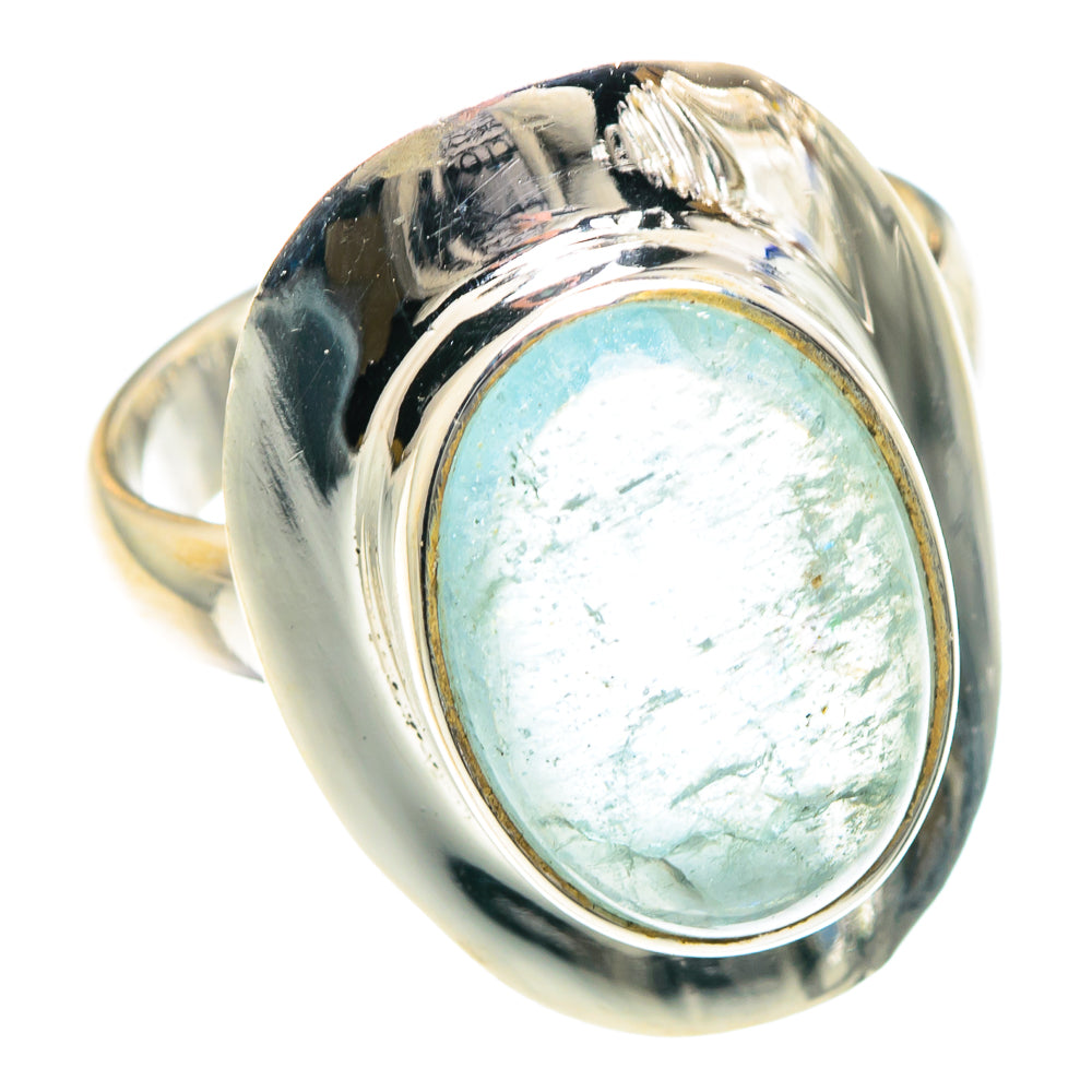 Aquamarine Rings handcrafted by Anasilvercos - RING88363