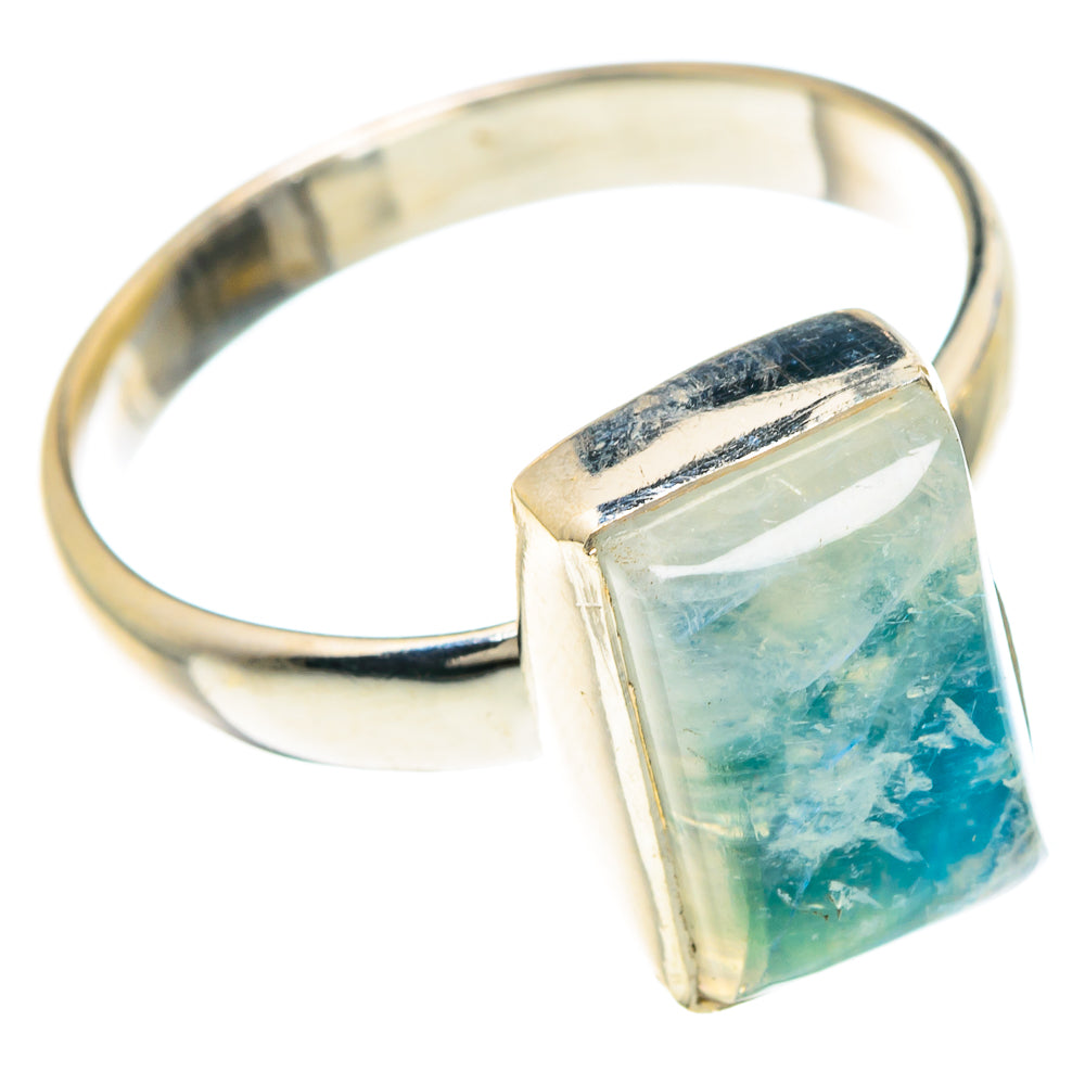 Rainbow Moonstone Rings handcrafted by Anasilvercos - RING88367