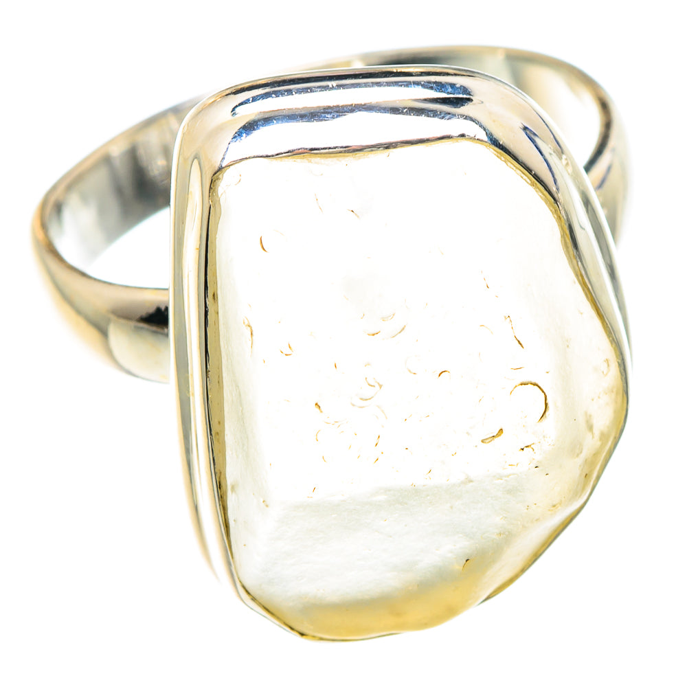 Libyan Desert Glass Rings handcrafted by Anasilvercos - RING88370 - Photo 2