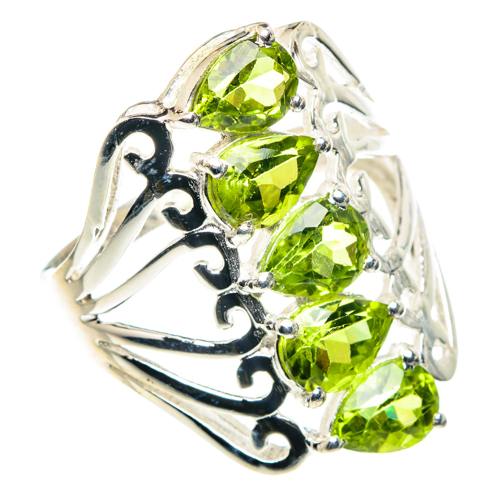 Peridot Rings handcrafted by Anasilvercos - RING88445